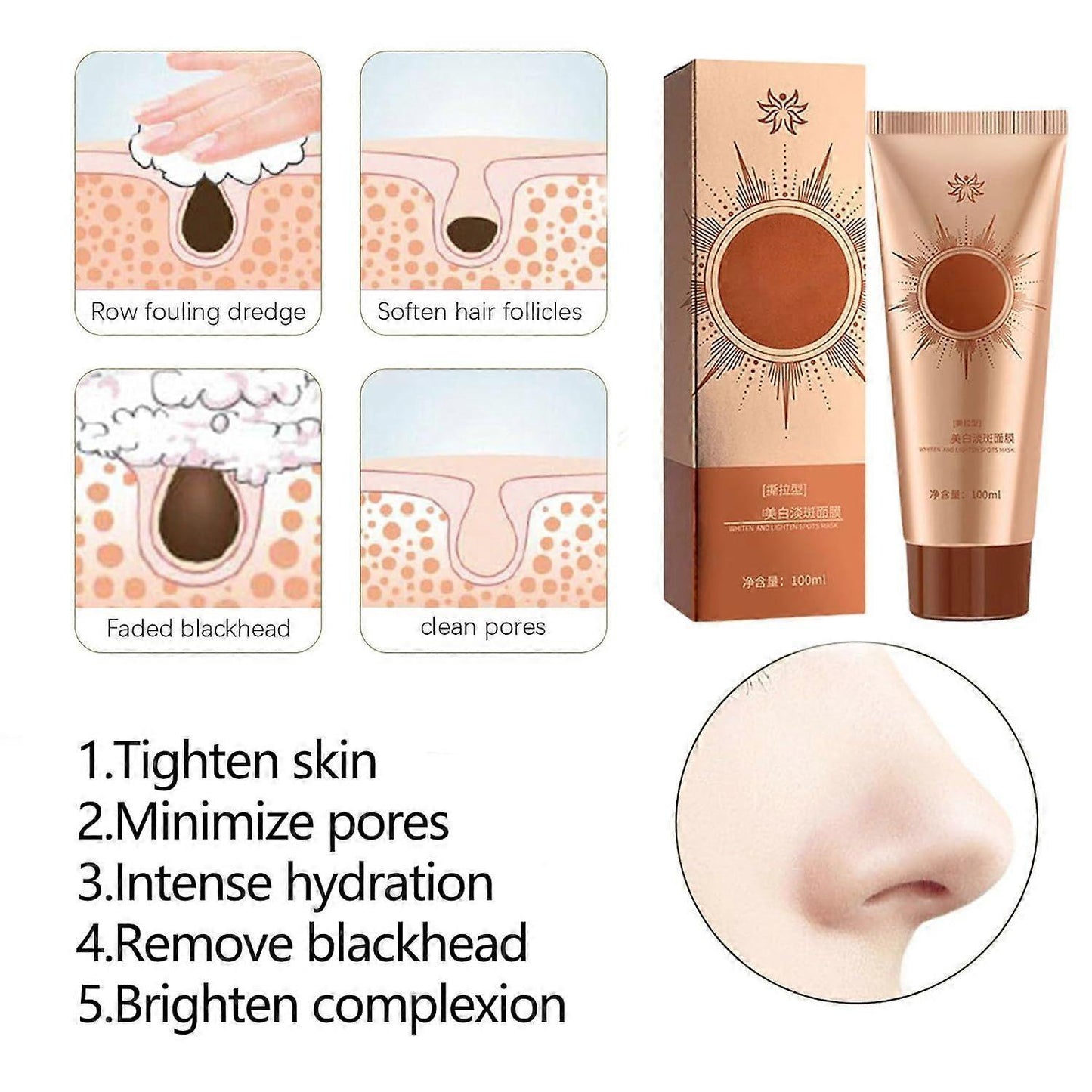 Spot-Fading Peel-Off Mask – Brighten, Cleanse & Tighten Pores